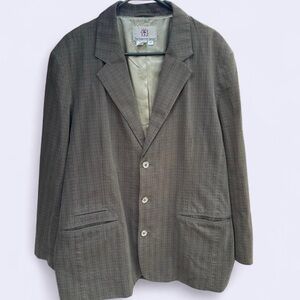 The Territory Ahead Brown Pinstripe Blazer